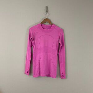 Lululemon Swiftly Tech Long Sleeve Crew Top Paris Pink Size 6